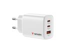 Verbatim GaN 3 Port Charger 65W White