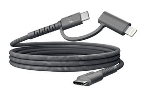 Fresh 'n Rebel USB-C Combo Cable Grey