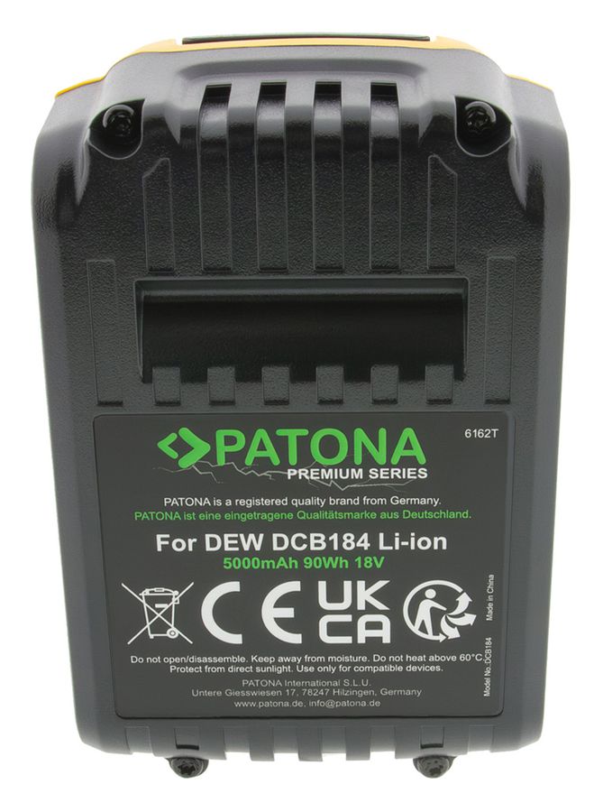 Patona Akku DeWalt DCB 184 18V