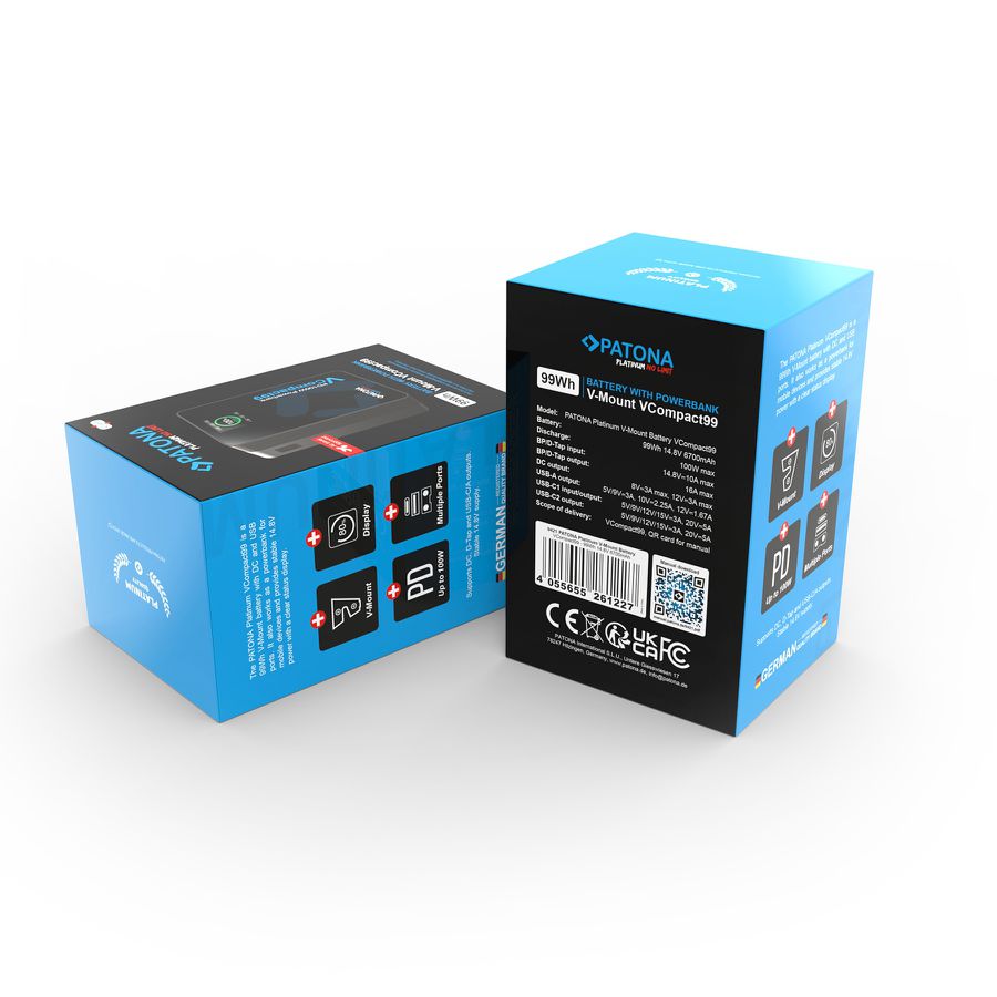 Patona Compact V-Mount Akku 99Wh PD100W