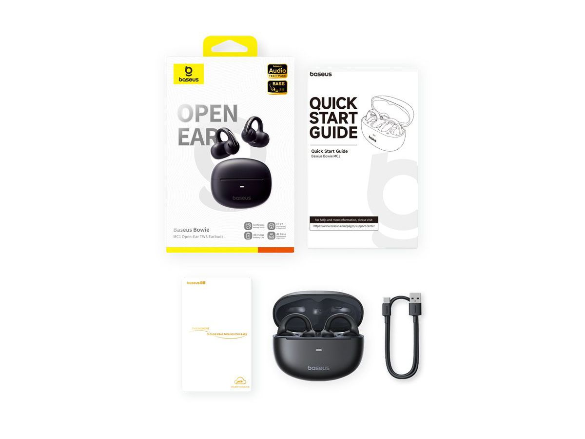 Baseus Bowie MC1 Open-Ear Black