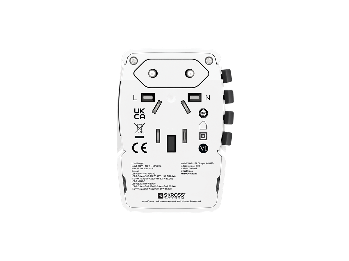 Skross World USB Charger AC65PD