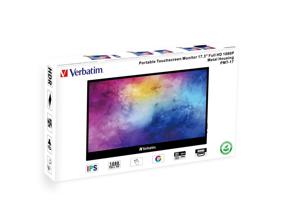 Verbatim Port. Touchscreen Monitor 17.3'
