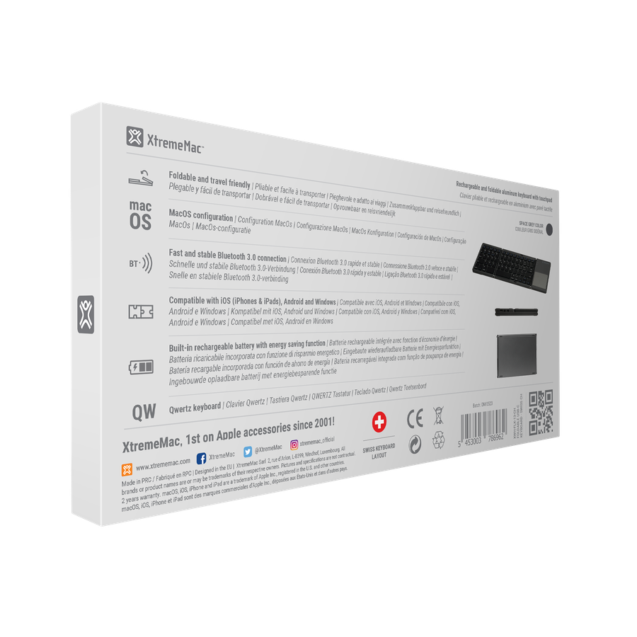 XtremeMac Foldable Bluetooth Keyboard