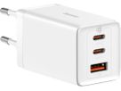 Baseus GaN5 Pro 3 Port Charger 65W White