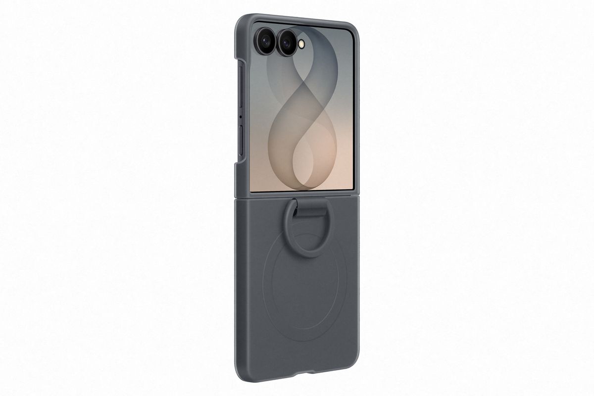Samsung Flip 8 Sili Ring Magnet Graphite