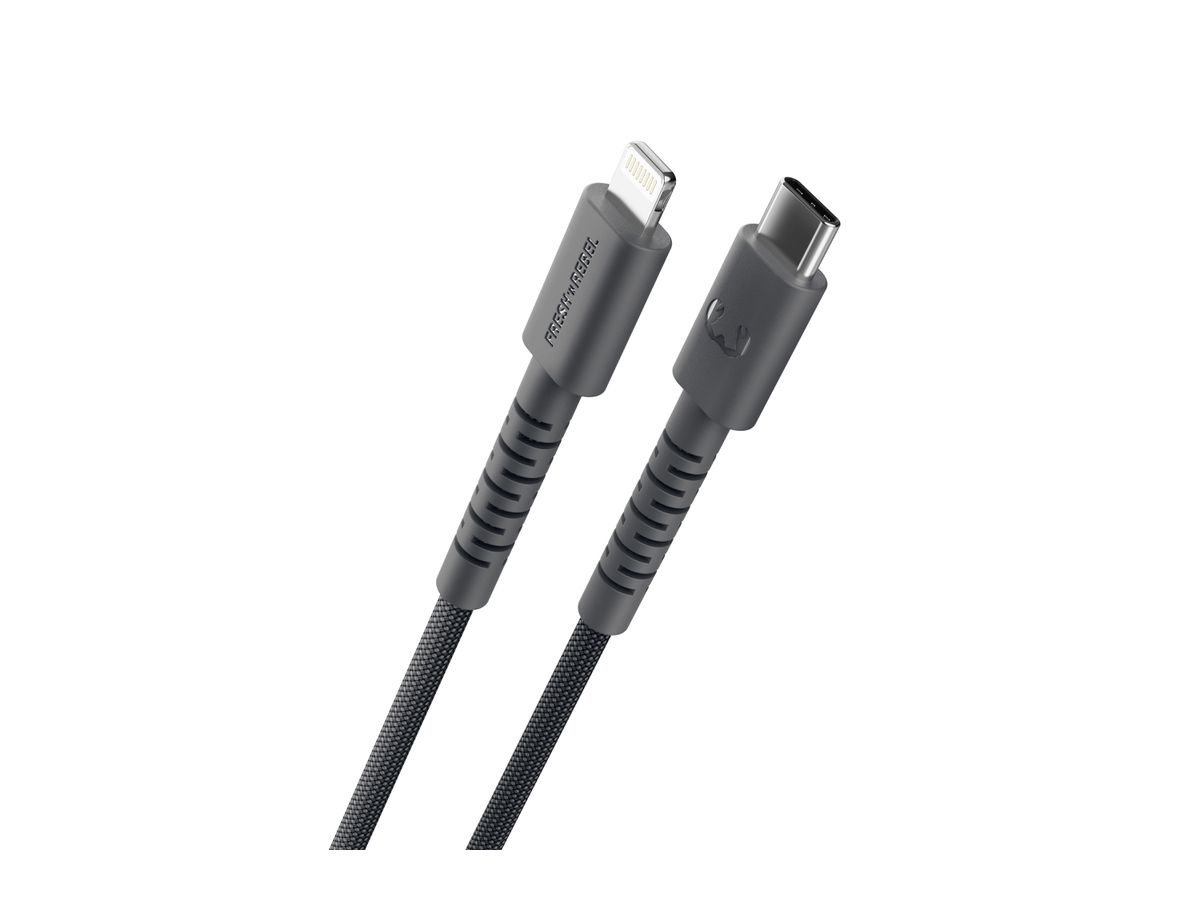 Fresh 'n Rebel USB-C to Lightning Grey