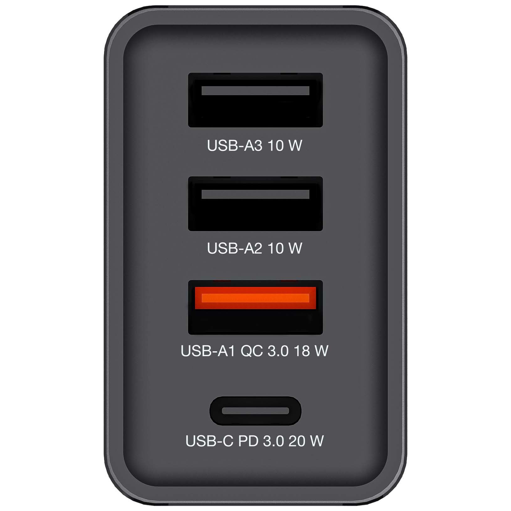 Verbatim 4 Port Charger 30W Black