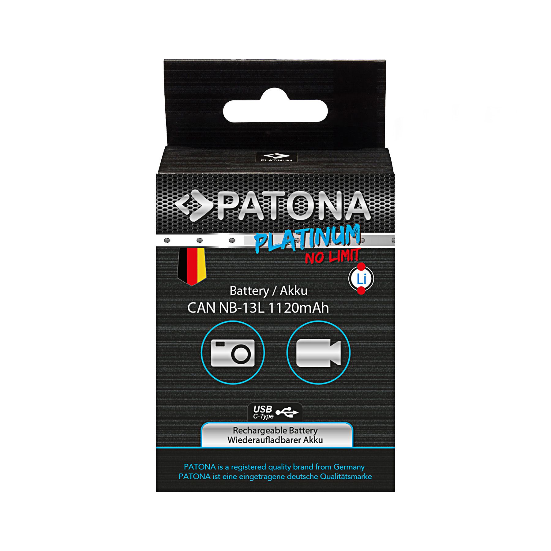 Patona Platinum USB-C Canon NB-15L/ 13L