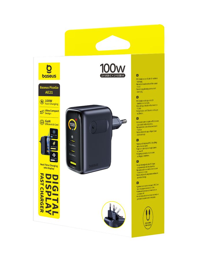 Baseus PicoGo Display Fastcharg.100W Bl.