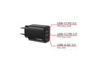 Verbatim GaN 3 Port Charger 65W Black