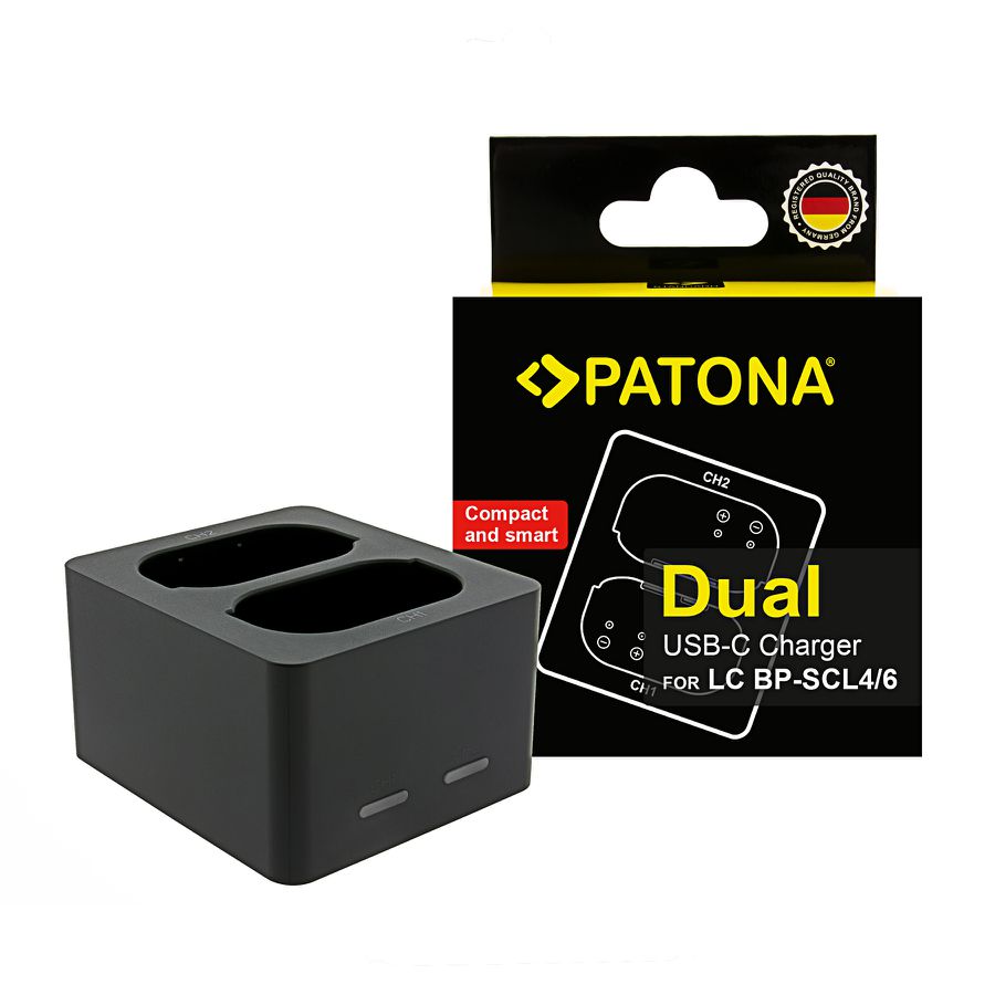 Patona Chargeur Dual Leica BP-SCL6