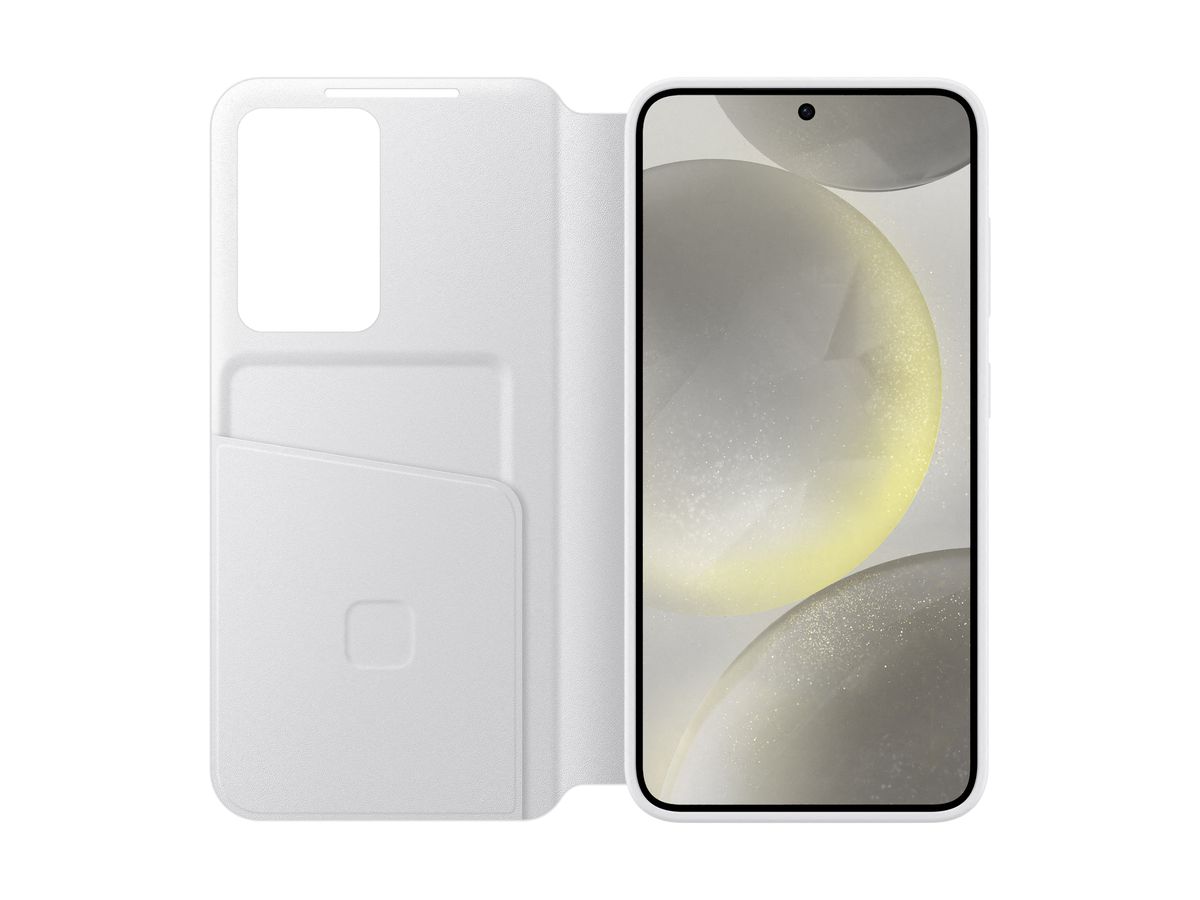 Samsung S24 Smart View Wallet Case White