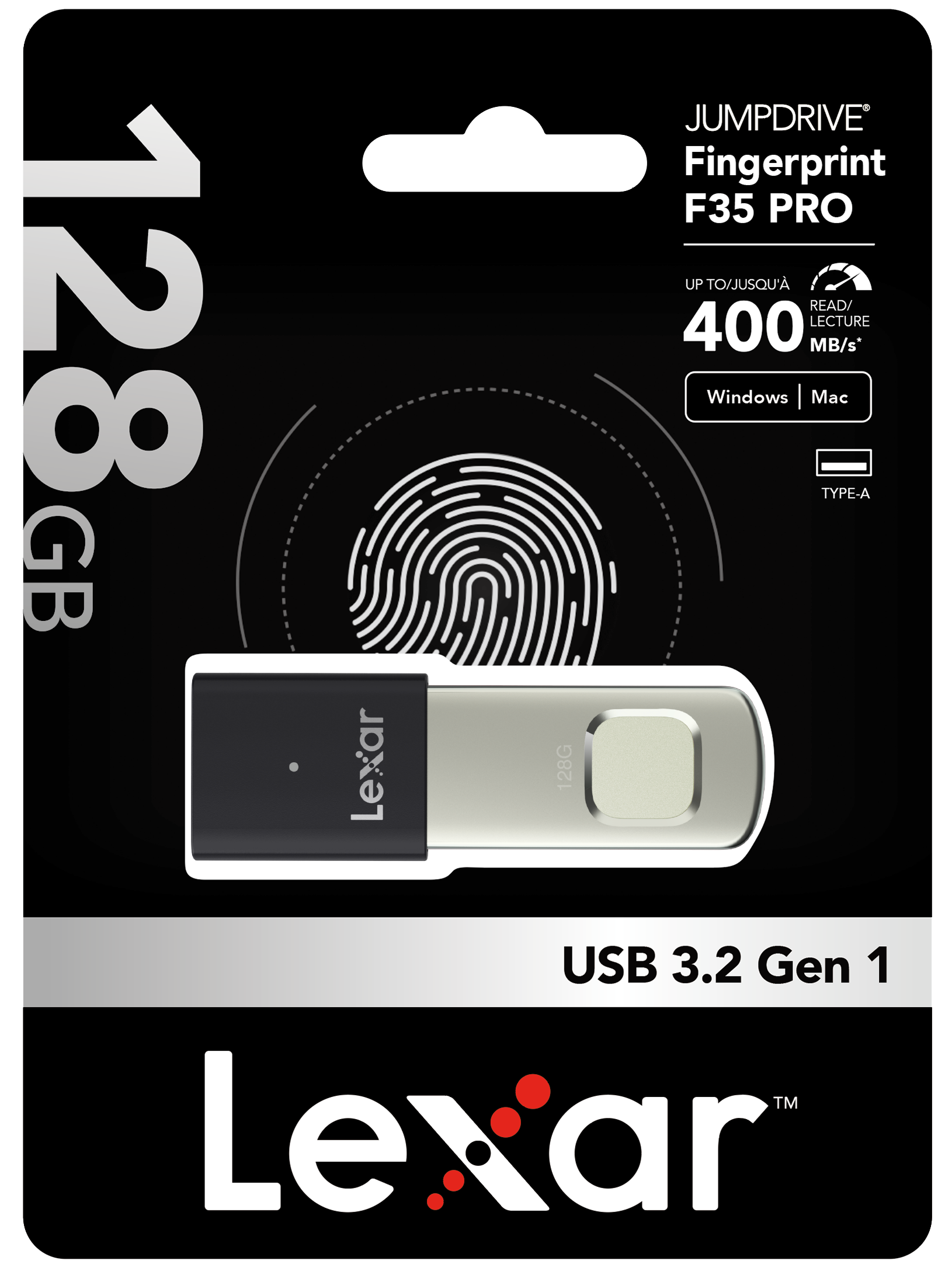 Lexar Fingerprint PRO F35 USB 3.2 128GB