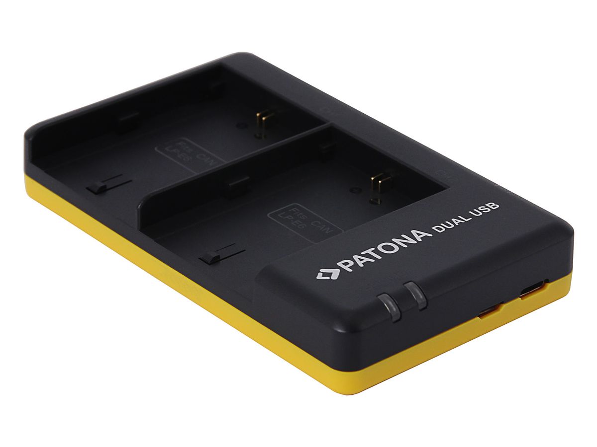 Patona LP-E6P Set Chargeur + 2 Batterie