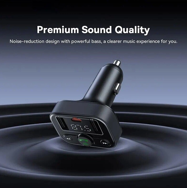 Baseus Car FM Transmitter Cluster Black