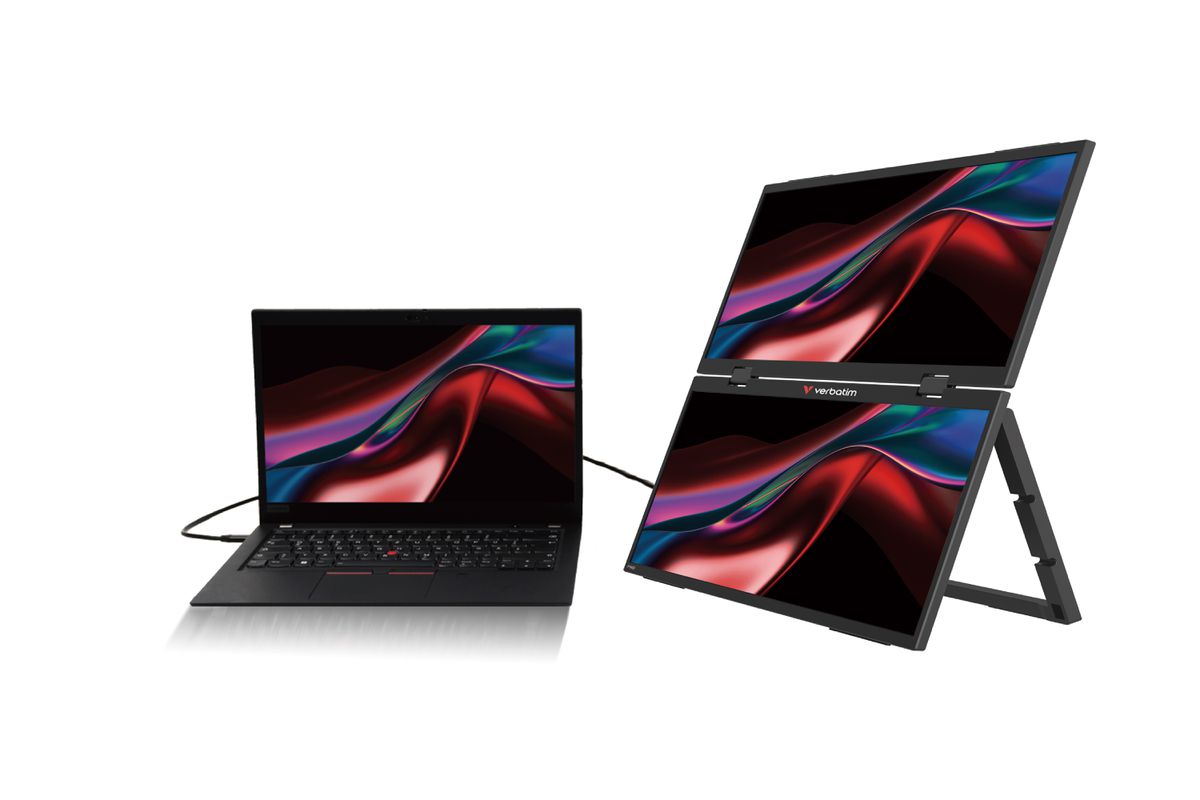 Verbatim Portable 15.6" Dual Monitor