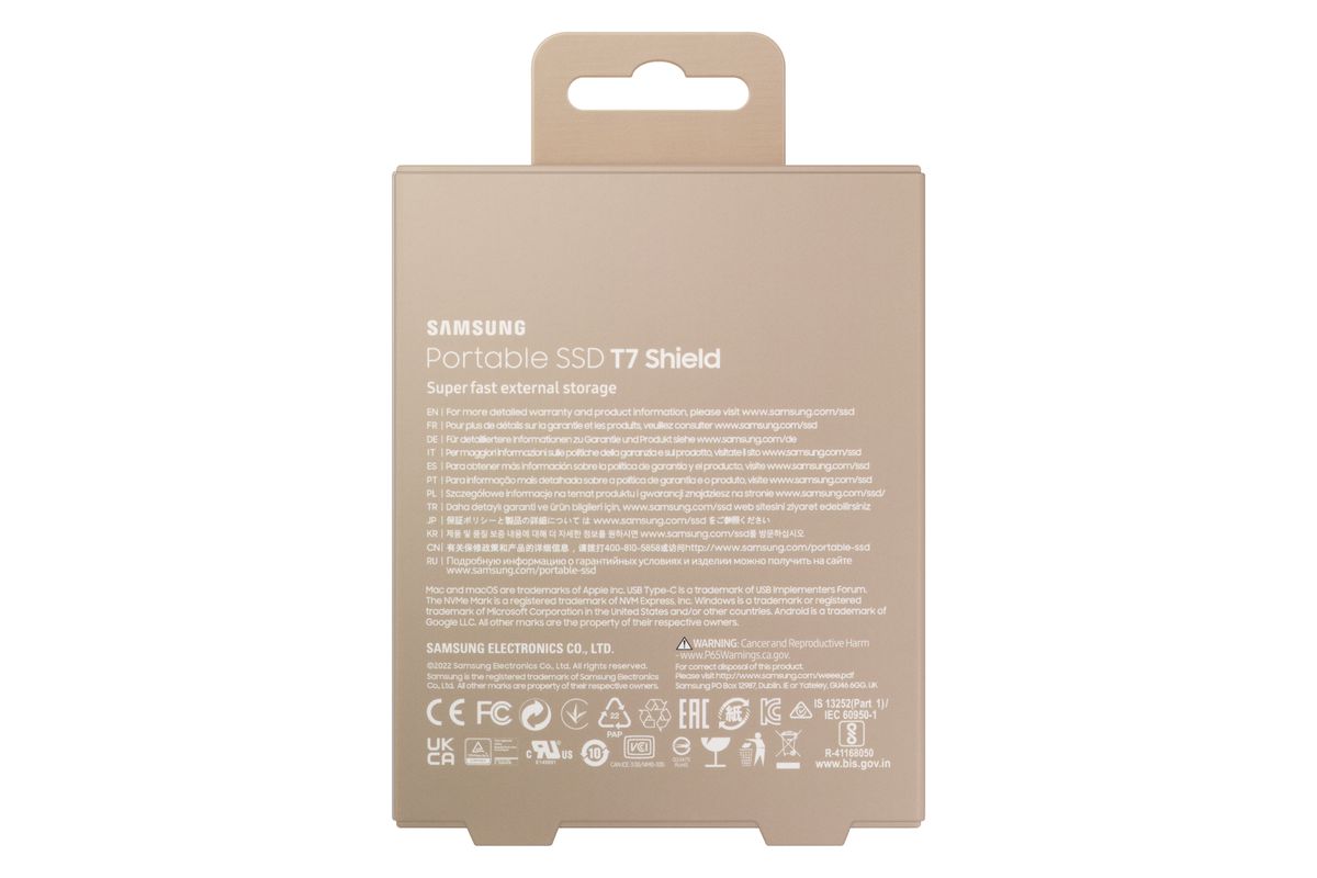 Samsung PSSD T7 Shield 1TB beige