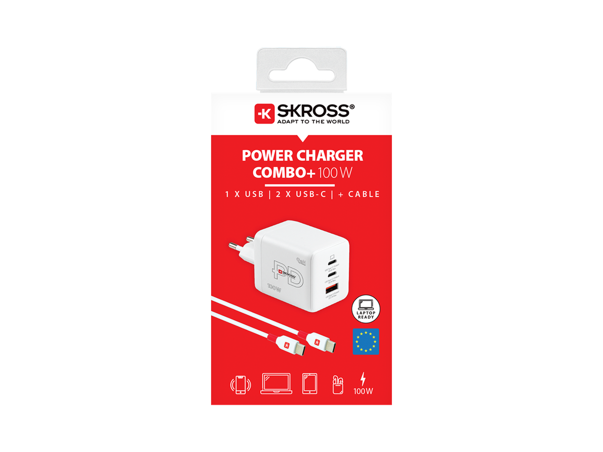 Skross Power Charger EU 100W GaN Combo+