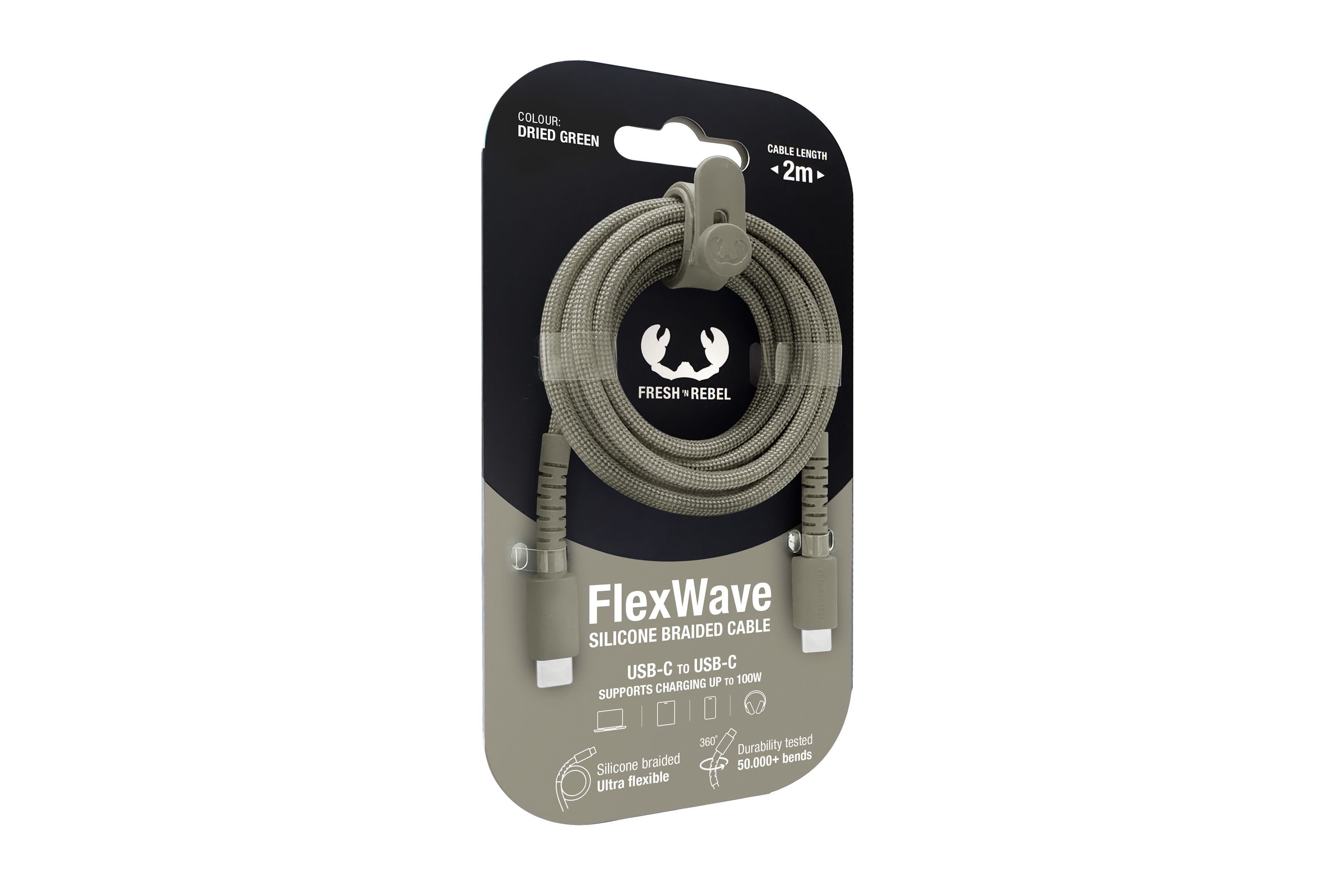 Fresh 'n Rebel USB-C to USB-C Dried Gree