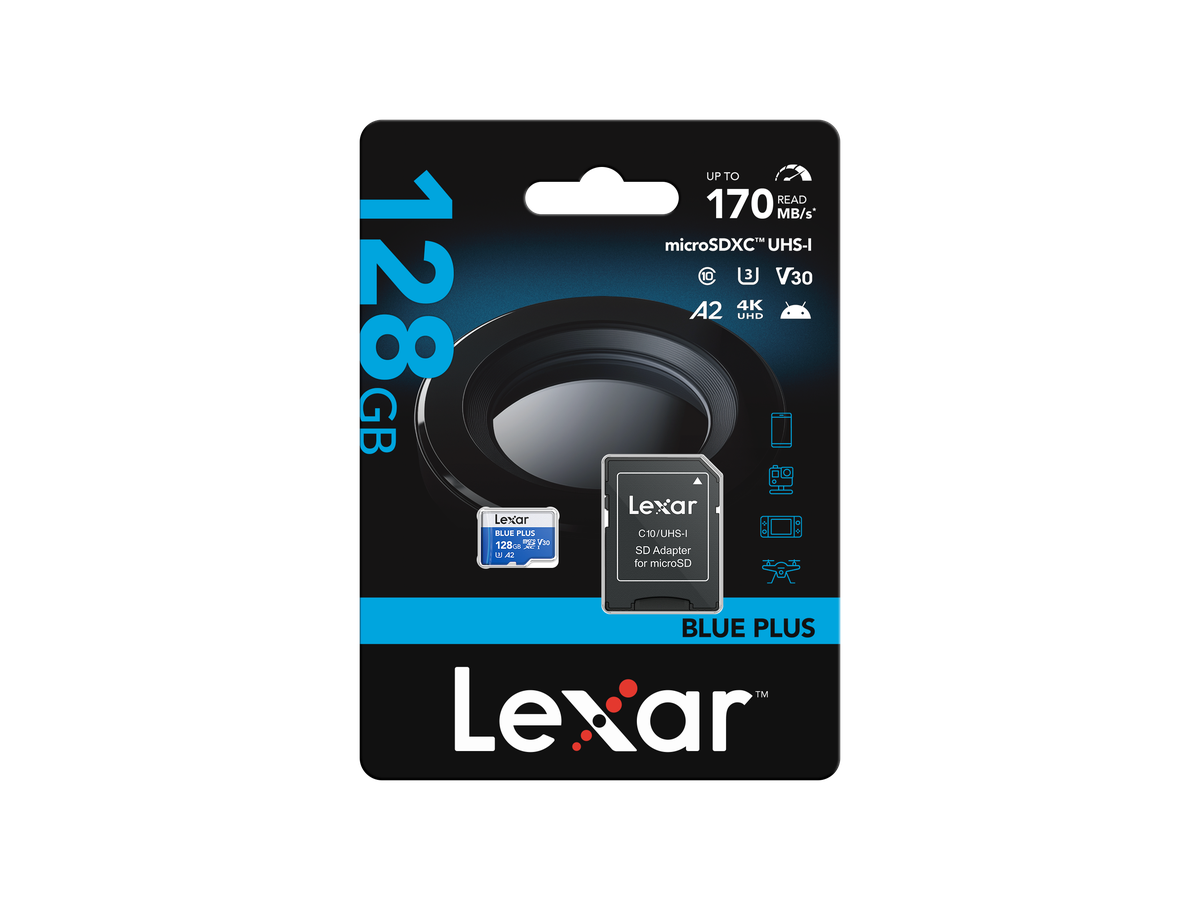 Lexar microSDXC 100MB/s Blue Plus 128GB