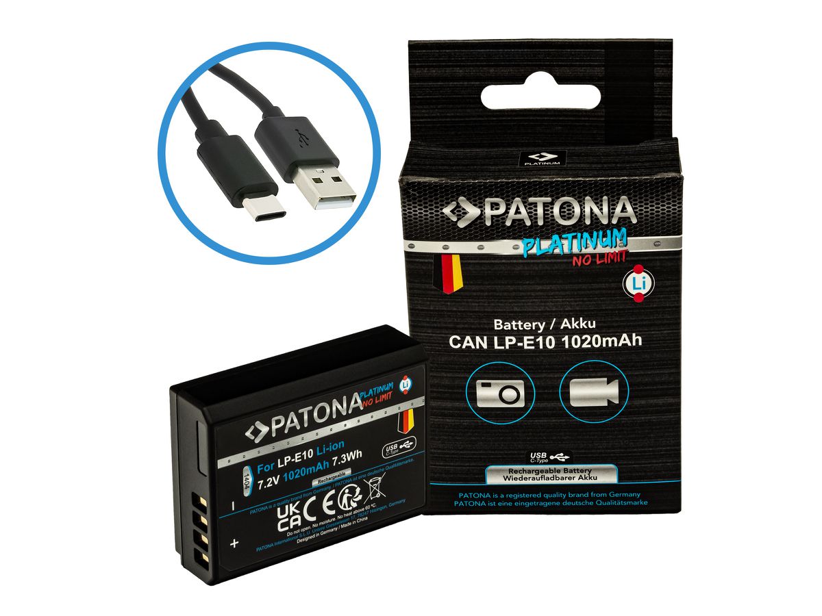 Patona Platinum USB-C Canon LP-E10